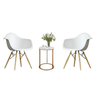 Double Chair Coffee Table